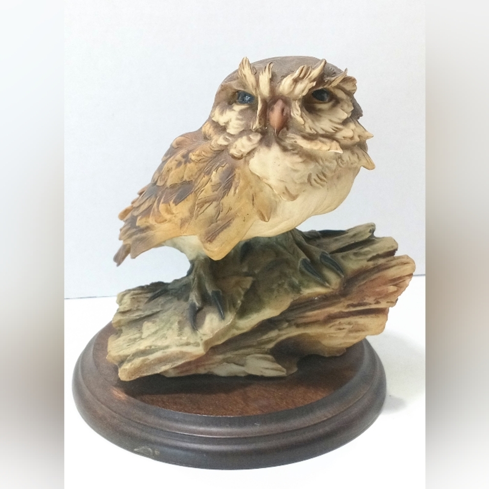 Vintage Pennati Owl Sculpture 1982 Florence Italy R Pennati Capodimonte